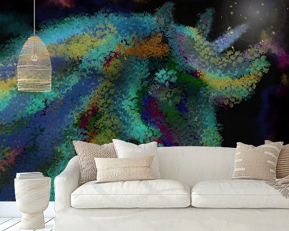 Example of the artwork in a room