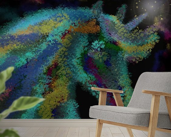 Example of the artwork in a room