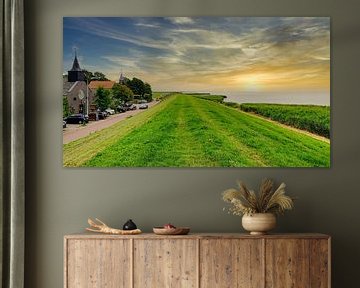 IJsselmeerdijk Friese zijde van Digital Art Nederland