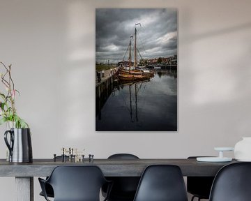 Alte holländische Fischerboote von Mart Houtman