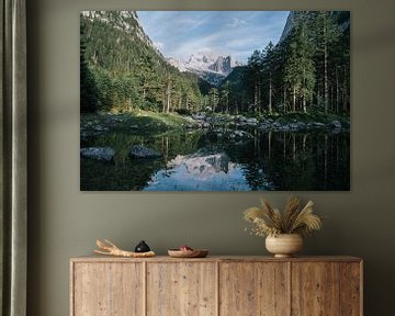 Alpine landscape reflection by Jisca Lucia
