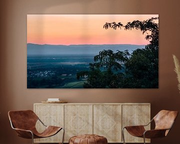 Coucher de soleil dans les Vosges