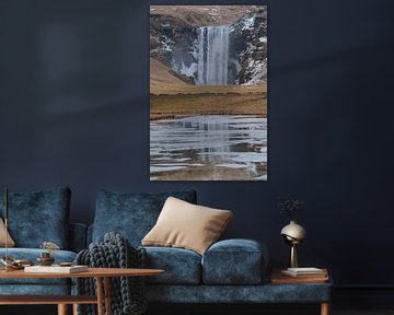 Skogafoss Wasserfall, Island, Europa von Alexander Ludwig