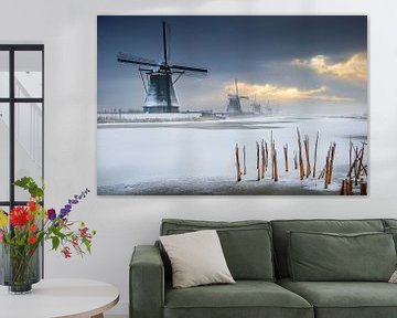 Windmills Kinderdijk by Ruud Peters