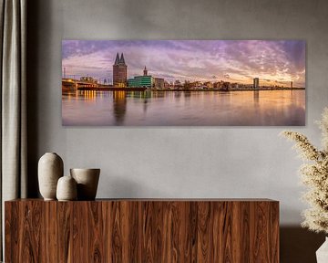 Skyline Roermond bij zonsondergang I van Teun Ruijters