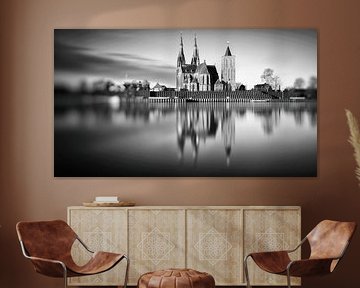 St-Martinuskerk Cuijk #8 (zwart wit) van Lex Schulte