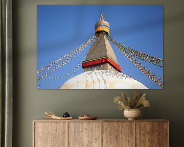 Bodnath Stupa à Katmandou, Népal sur Jan Schuler