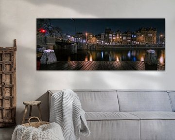 Amsterdam by night van Jeroen Mondria