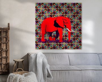 Afrikaanse olifant solo van Lida Bruinen
