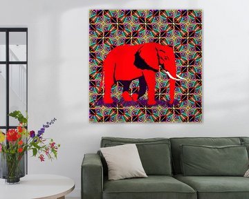 Afrikanischer Elefant solo von Lida Bruinen