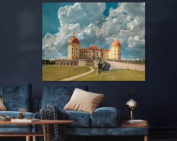 Schloss Moritzburg, Moritzburg, Saksen, Duitsland van Rene van der Meer