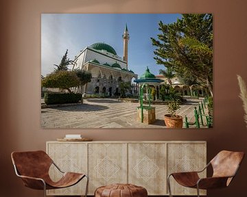 Al-Muallaq moskee in centrum van Accra, Israel van Joost Adriaanse