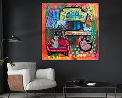 Example of the artwork in a room