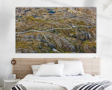 Route de montagne de Dalsnibba, Møre og Romsdal, Norvège sur Henk Meijer Photography