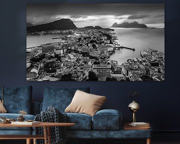 Alesund in black and white, Norway