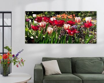 Tulpen in bloei van Corinne Welp