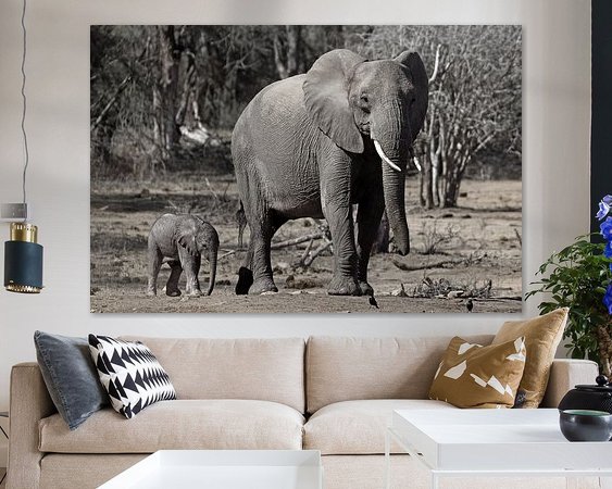 Example of the artwork in a room