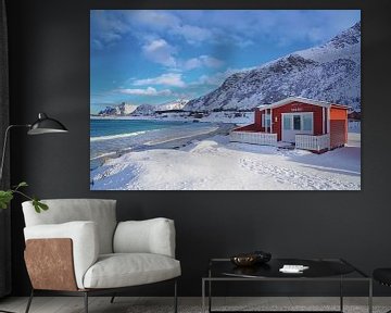 Winter op de Lofoten van Reinhard  Pantke