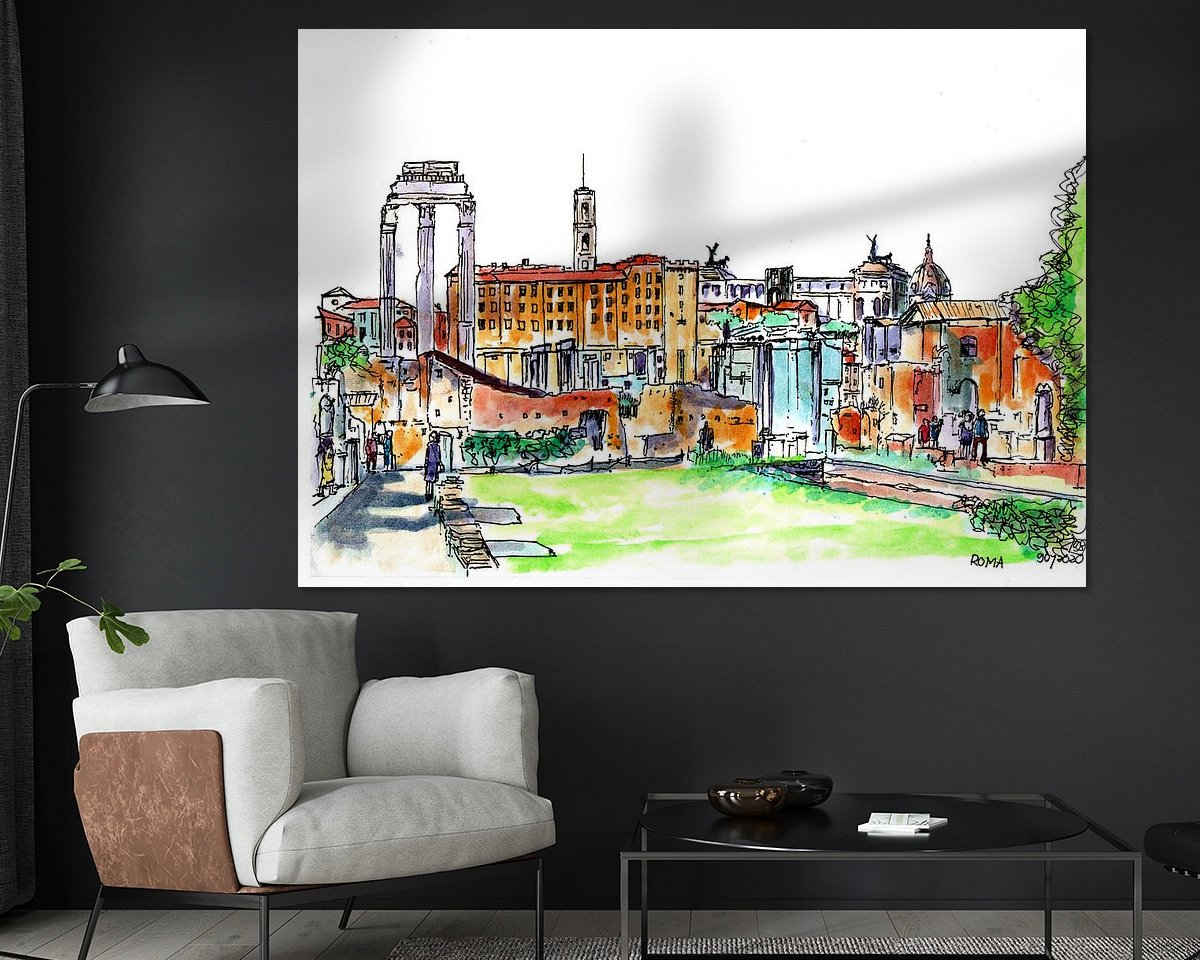 Example of the artwork in a room