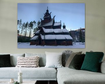 Norwegian church in the snow by Sander Hekkema