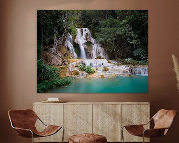 Kuang Si Falls at Luang Prabang, Laos by Teun Janssen