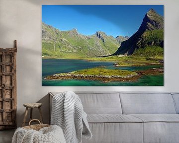 Jeu de couleurs sur les Lofoten sur Reinhard  Pantke