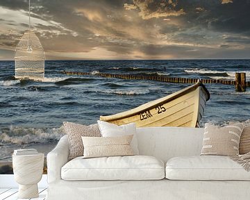 Vissersboot op het strand van Martina Fornal