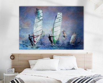 Mit dem Wind in den Segeln (Kunst) von Art by Jeronimo