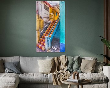 colourful staircase by marloes voogsgeerd