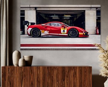 Ferrari 488 Challenge Evo on track
