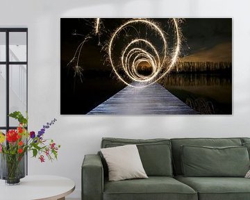 Lightpainting am See