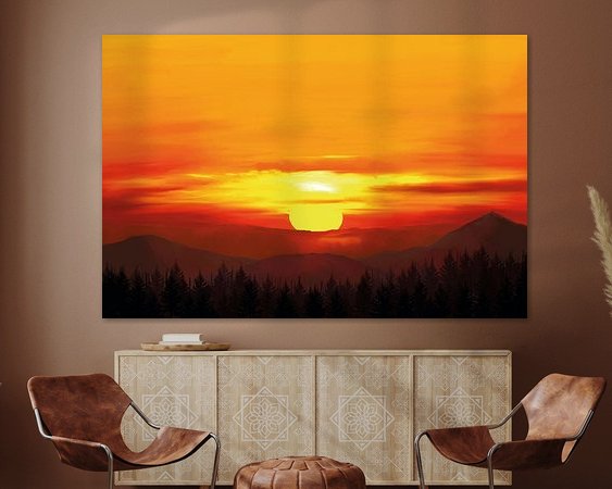 Example of the artwork in a room