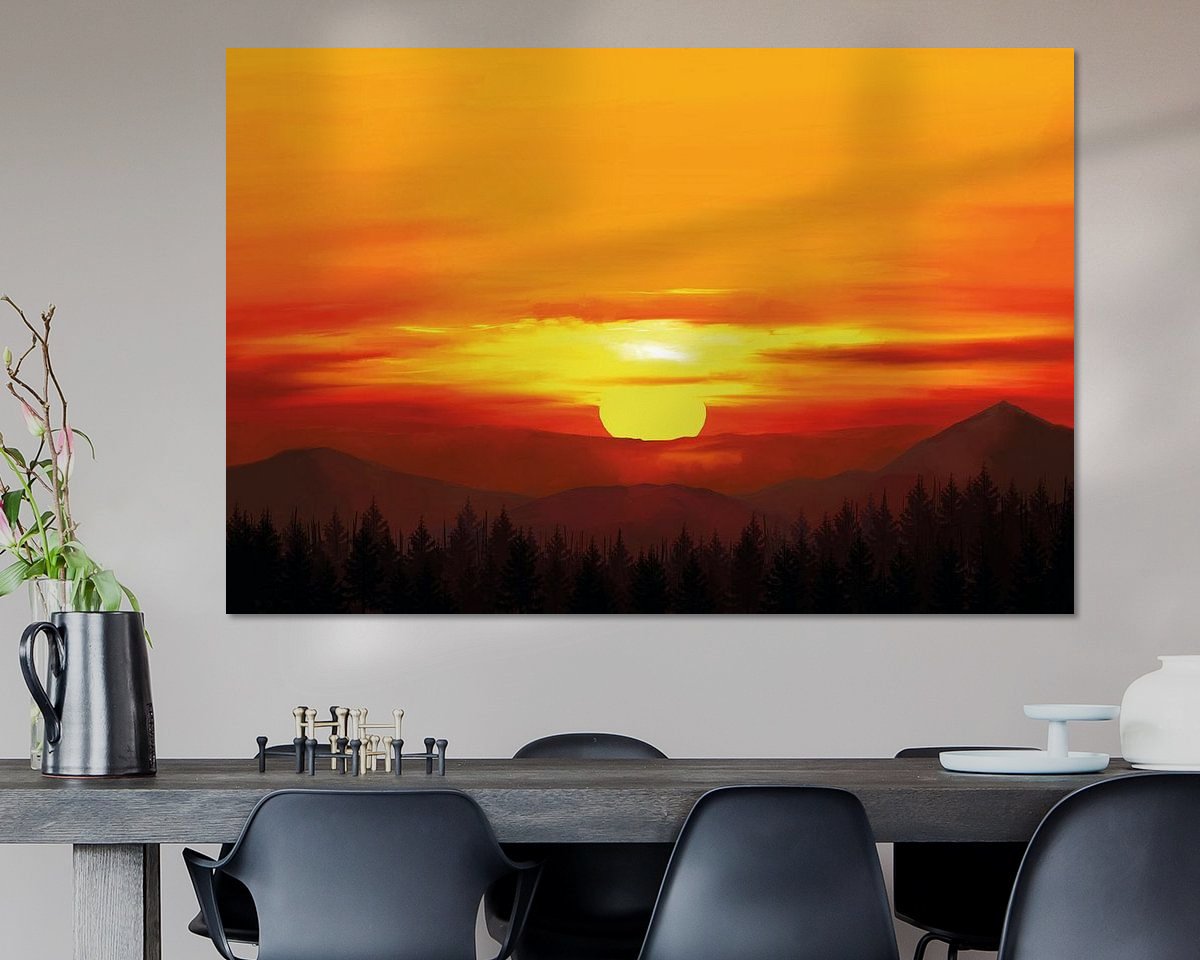 Example of the artwork in a room