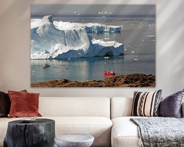 Boten voor gigantische ijsbergen van Reinhard  Pantke
