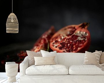 Still life pomegranate close up by Steven Dijkshoorn