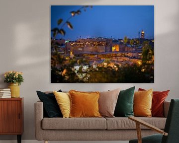 Roofs of Marrakech in the evening by Teun Janssen