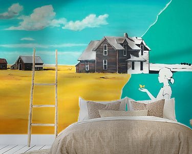 Example of the artwork in a room