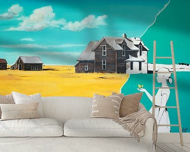 Example of the artwork in a room