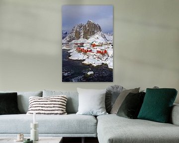 Winteridylle op de Lofoten van Reinhard  Pantke
