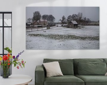 Hollands sneeuw landschap van Anne-Marie Vermaat