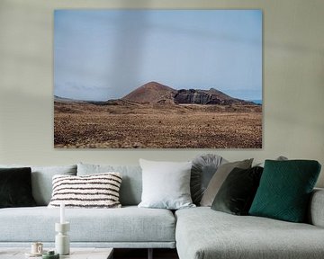 Woestijnlandschap in vintage kleuren