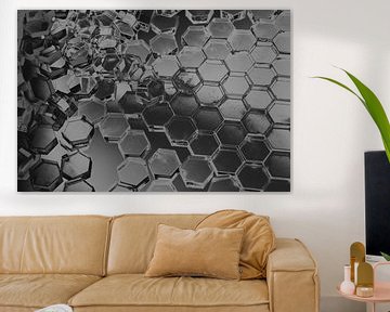 Hexagon serie - Van Chaos naar Orde van WijlensAanDeWand