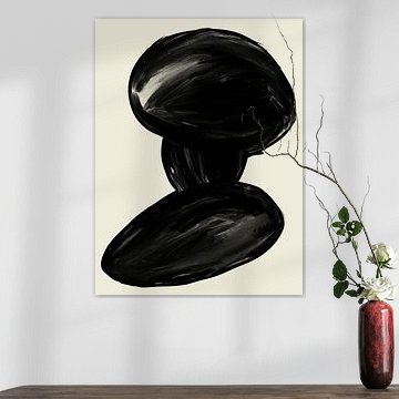 Impression d'art abstrait minimaliste