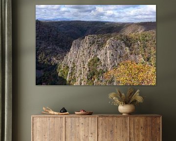 Blick auf die Roßtrappe, Bodetal, Thale; Harz, Sachsen-Anhalt; Deutschland, Europa von Torsten Krüger