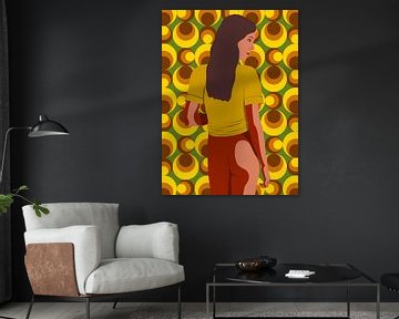 Retro Pop Art Nude Painting 01 - The Woman by Andree Jakobson