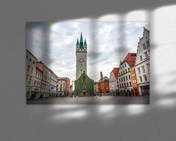 Stadt Straubing Stadtplatz Bayern Niederbayern von Thilo Wagner