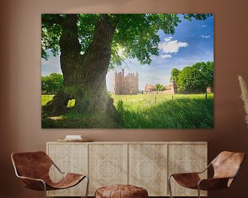 Stimmungsvolle Landschaft Schloss Doornenburg
