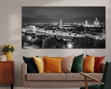 Ansicht von Florenz, gesehen vom Piazzale Michelangelo von Henk Meijer Photography