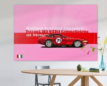 Ferrari 365 GTB4 Competizione at Monza by Theodor Decker