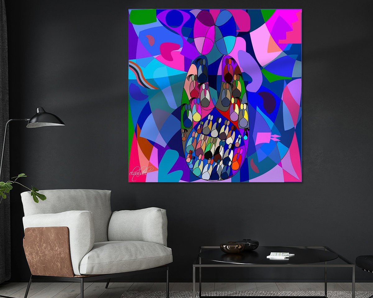 Example of the artwork in a room